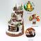 21" Animated Gingerbread Multi Tiered Mountain